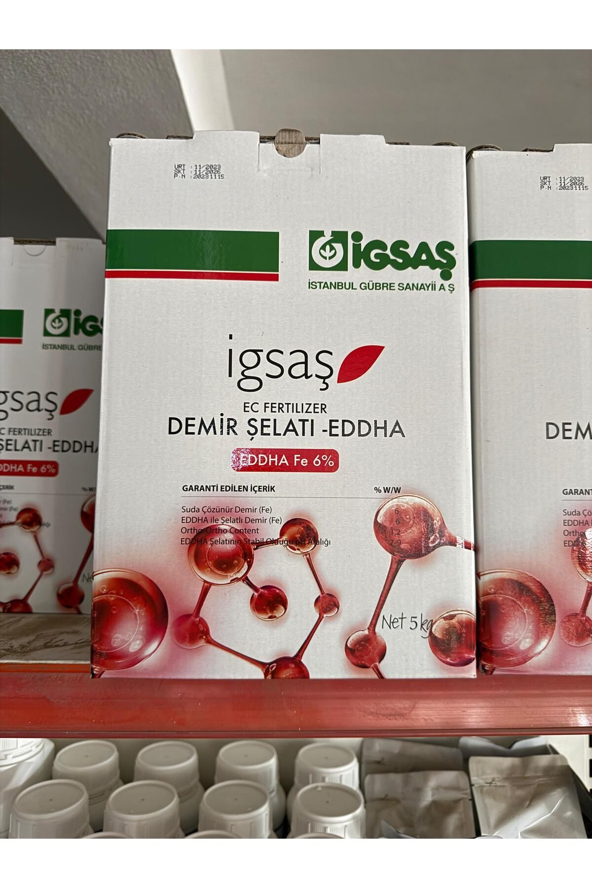 İgsaş Şelatlı Demir %6 EDDHA | Kloroz (Yaprak Sararması) Karşıtı Güçlü Demir Takviyesi – 5 KG