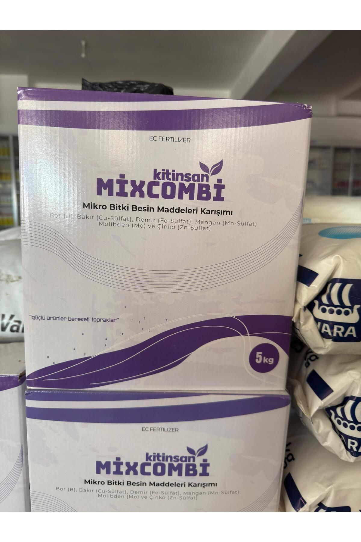 Kitinsan MIXCOMBI Toz Gübre | Mikro Bitki Besin Maddeleri Karışımı ve İzelement Desteği 5 KG
