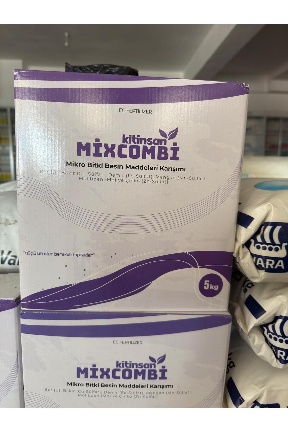 Kitinsan MIXCOMBI Toz Gübre | Mikro Bitki Besin Maddeleri Karışımı ve İzelement Desteği 5 KG
