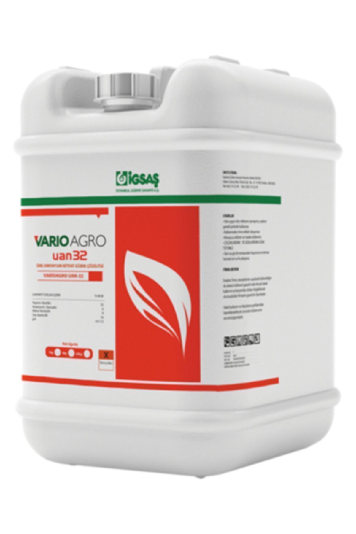 İgsaş Uan 32 Azotlu Sıvı Gübre - 20 Litre
