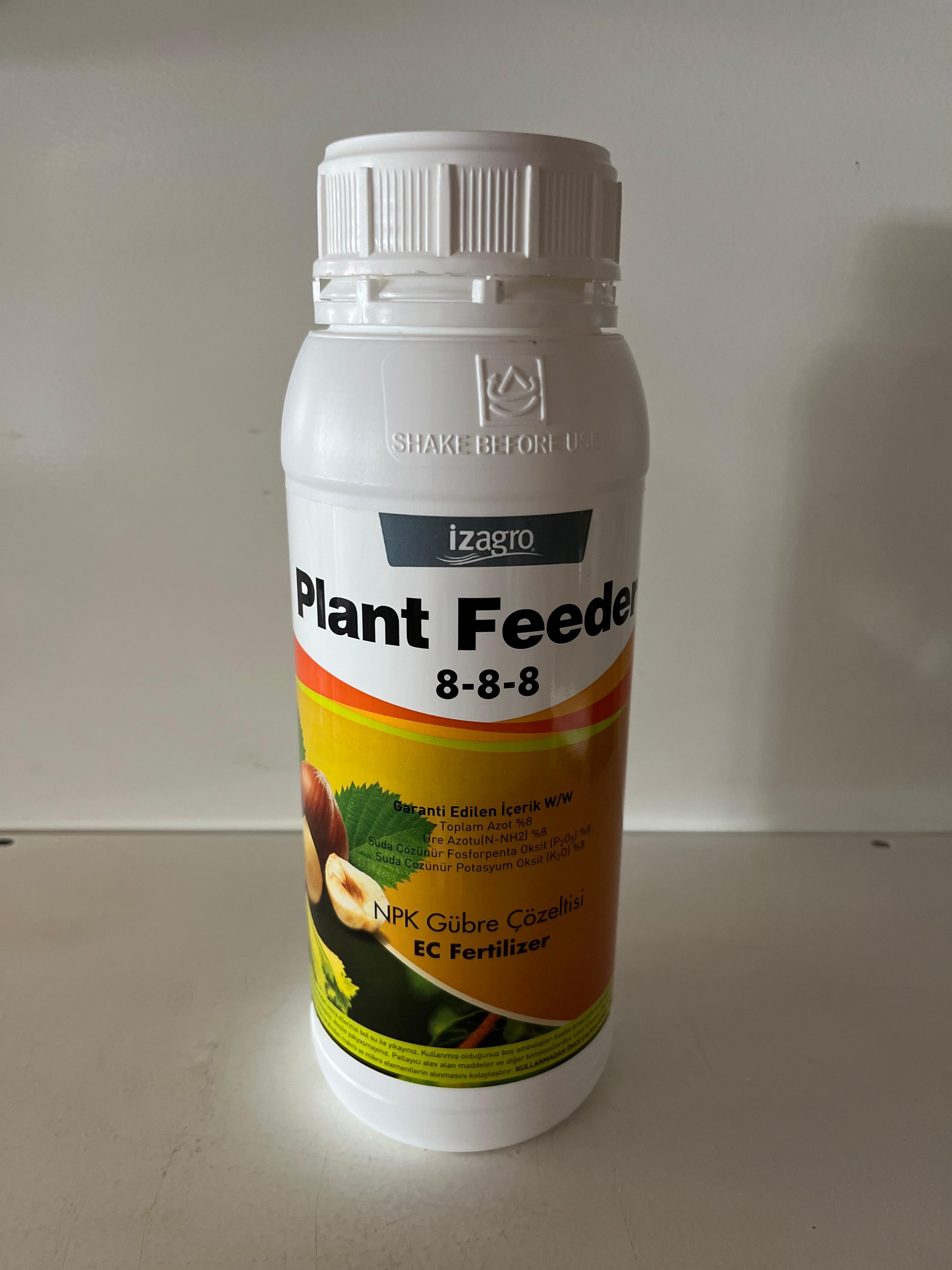 İztar Plant Feeder 8-8-8 NPK Bitki Besini Sıvı Yaprak Gübresi – 1 Litre | Dengeli Besin Formülü ile Canlı ve Sağlıklı Bitkiler