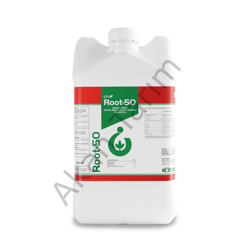 İGSAŞ Root-50 Köklendirici – Sıvı Gübre 20 Litre | Güçlü Kök Gelişimi ve Bitki Direnci İçin Özel Formül