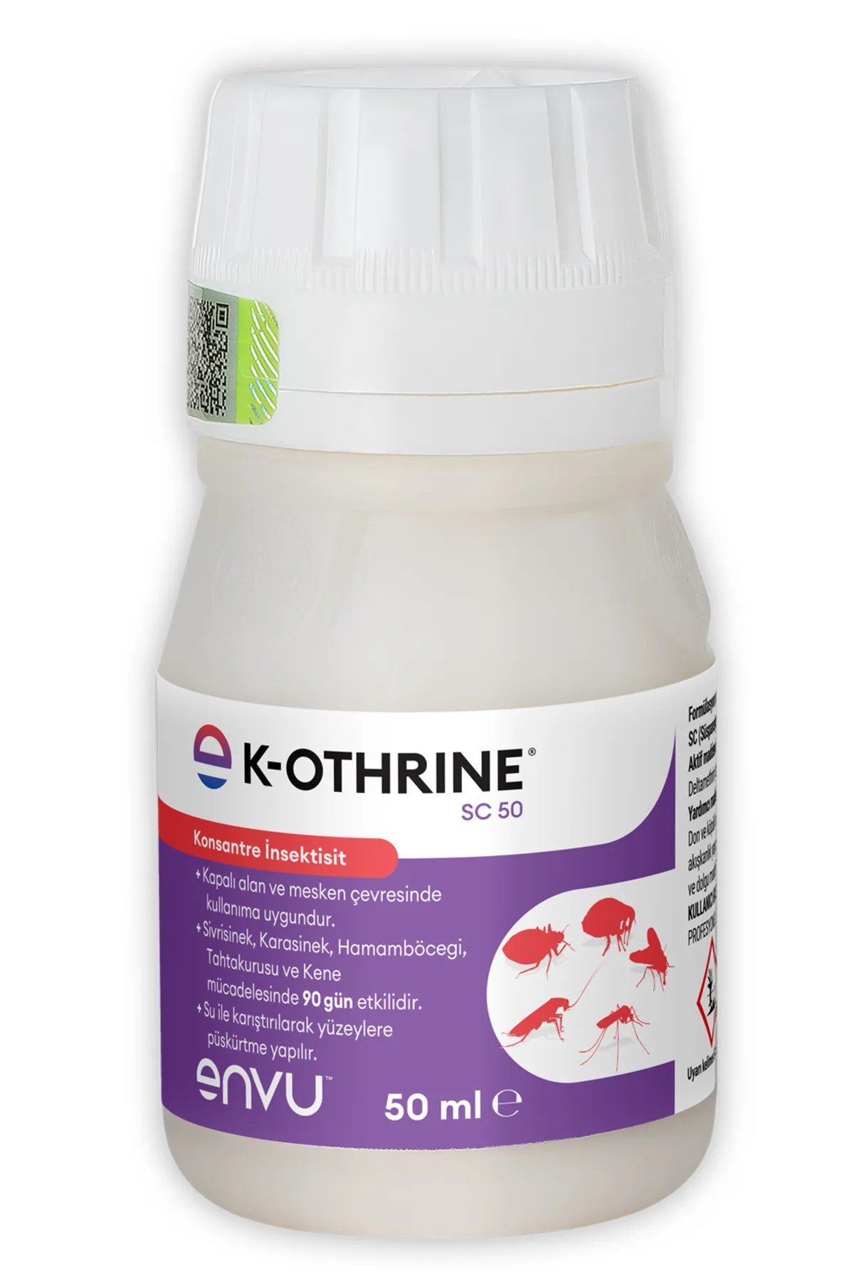 Bayer- Envu K-Othrine Sc 50 Kokusuz Haşere - Sinek - Karınca Öldürücü İlaç | 50 ml | Yeni Ambalaj SKT:2028