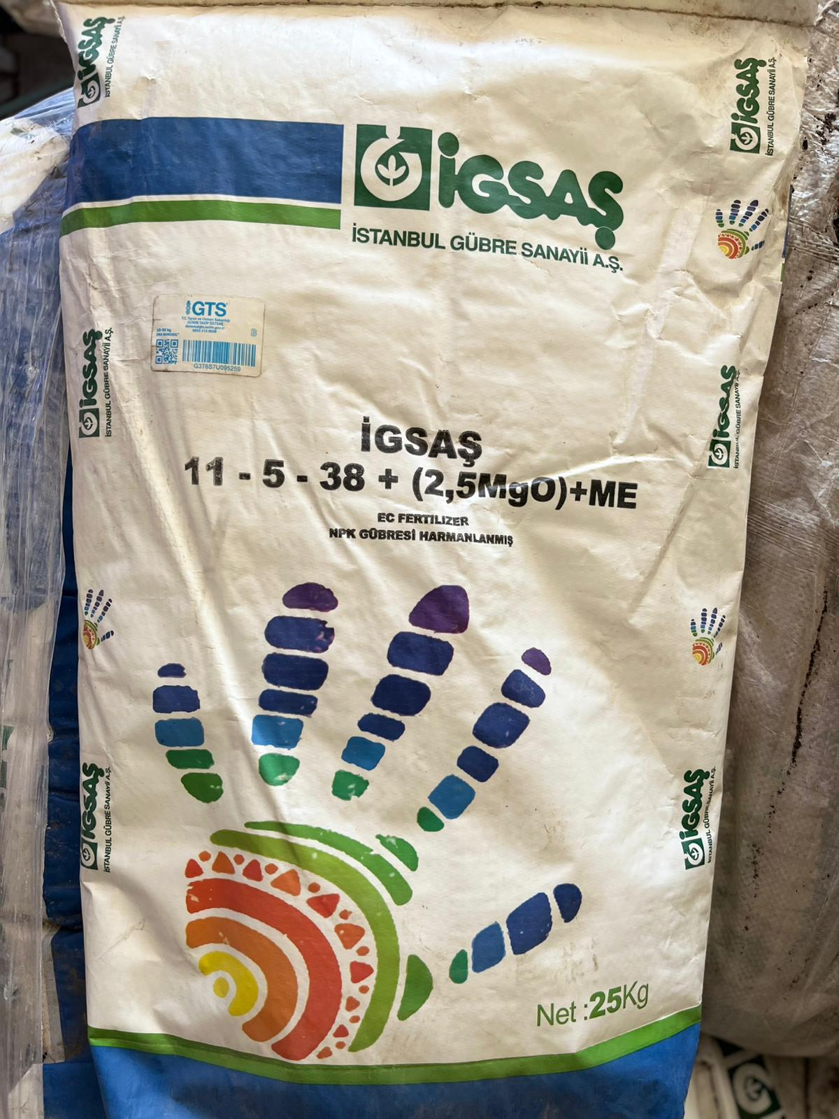 İGSAŞ 11-5-38 NPK Gübre 25 KG