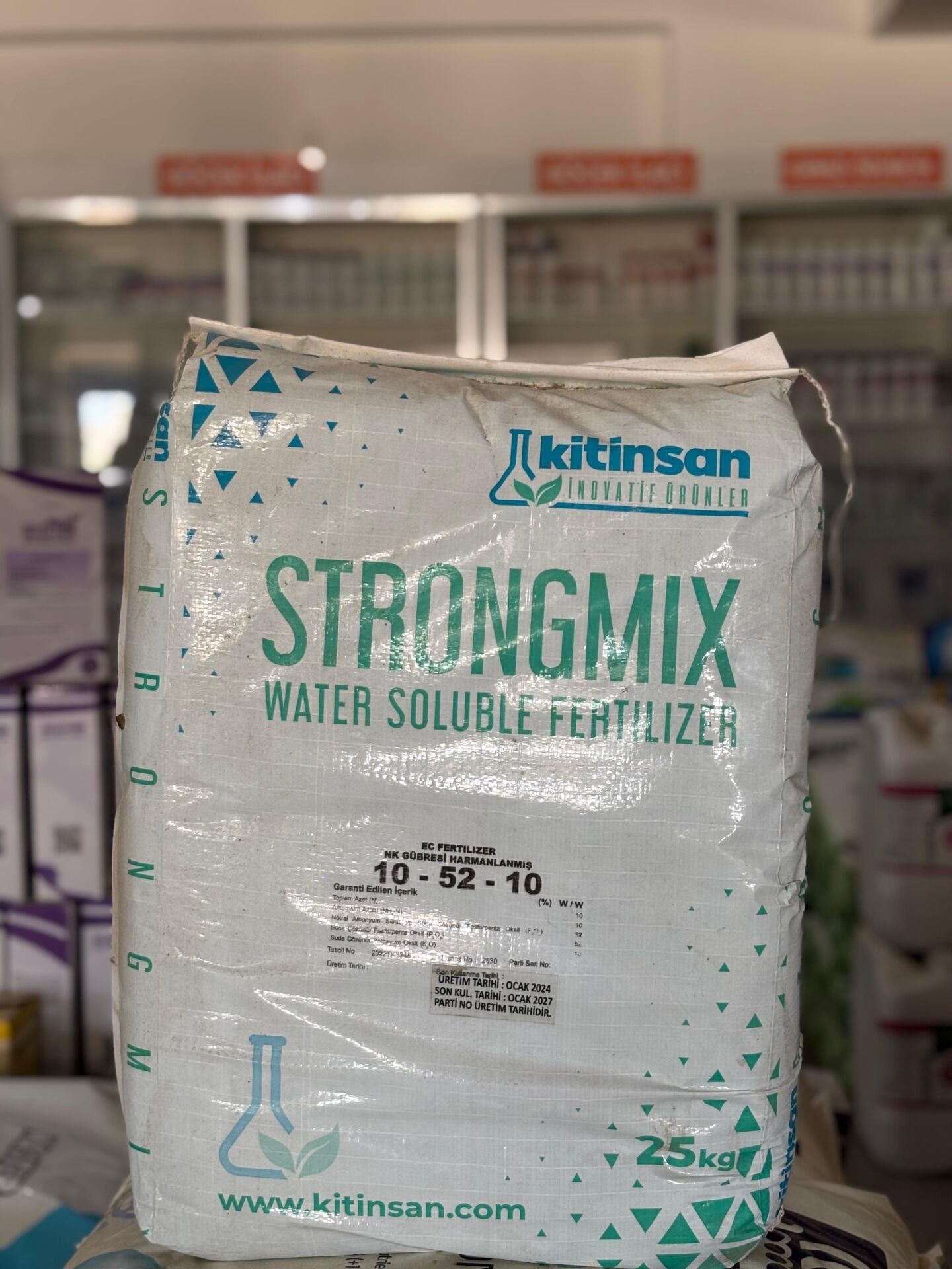 Kitinsan Strongmix 10-52-10 NPK Gübresi 25 KG