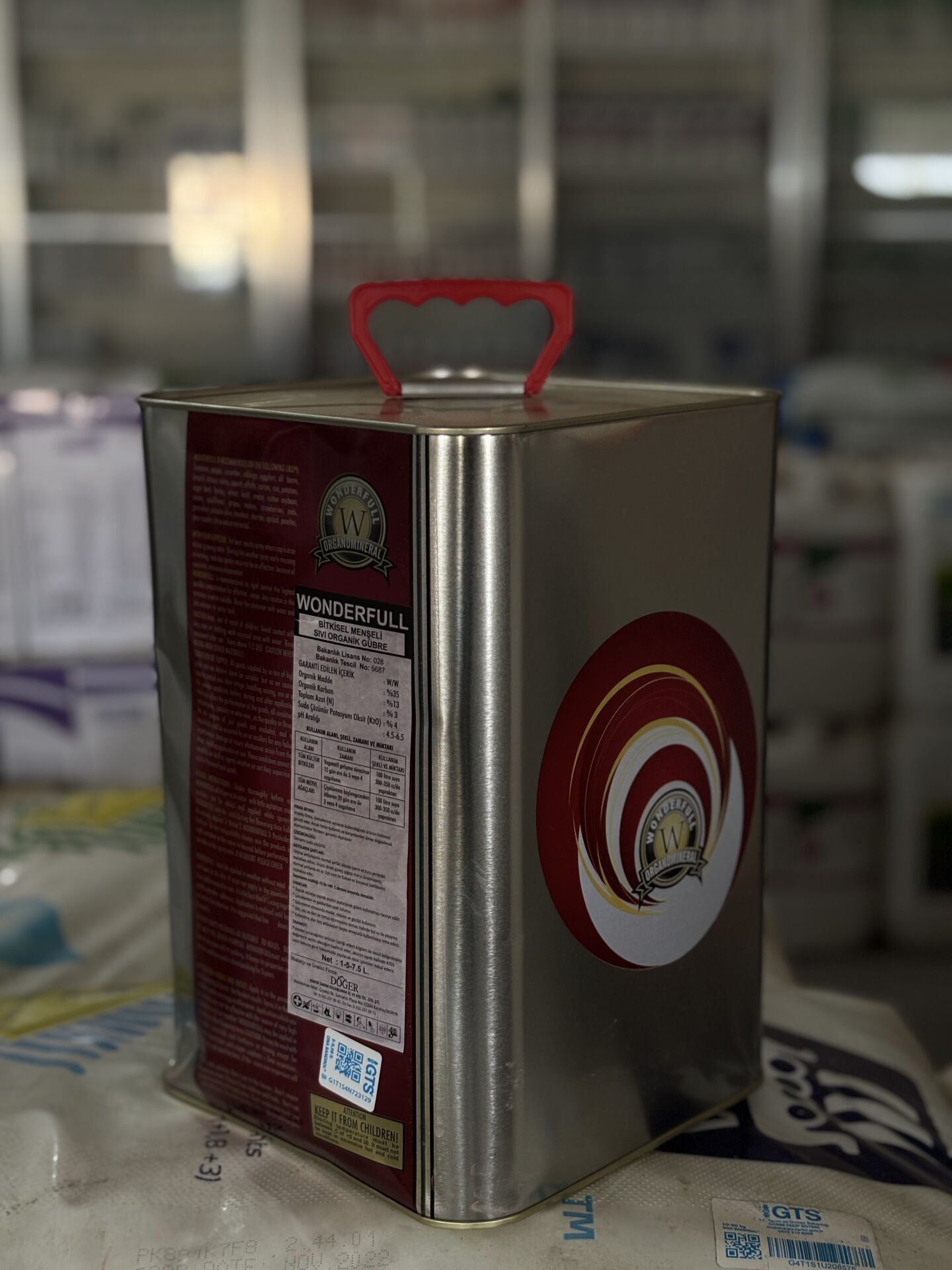 Wonderfull Potasyum Katkılı Organik Menşeili Sıvı Gübre 7.5 Litre