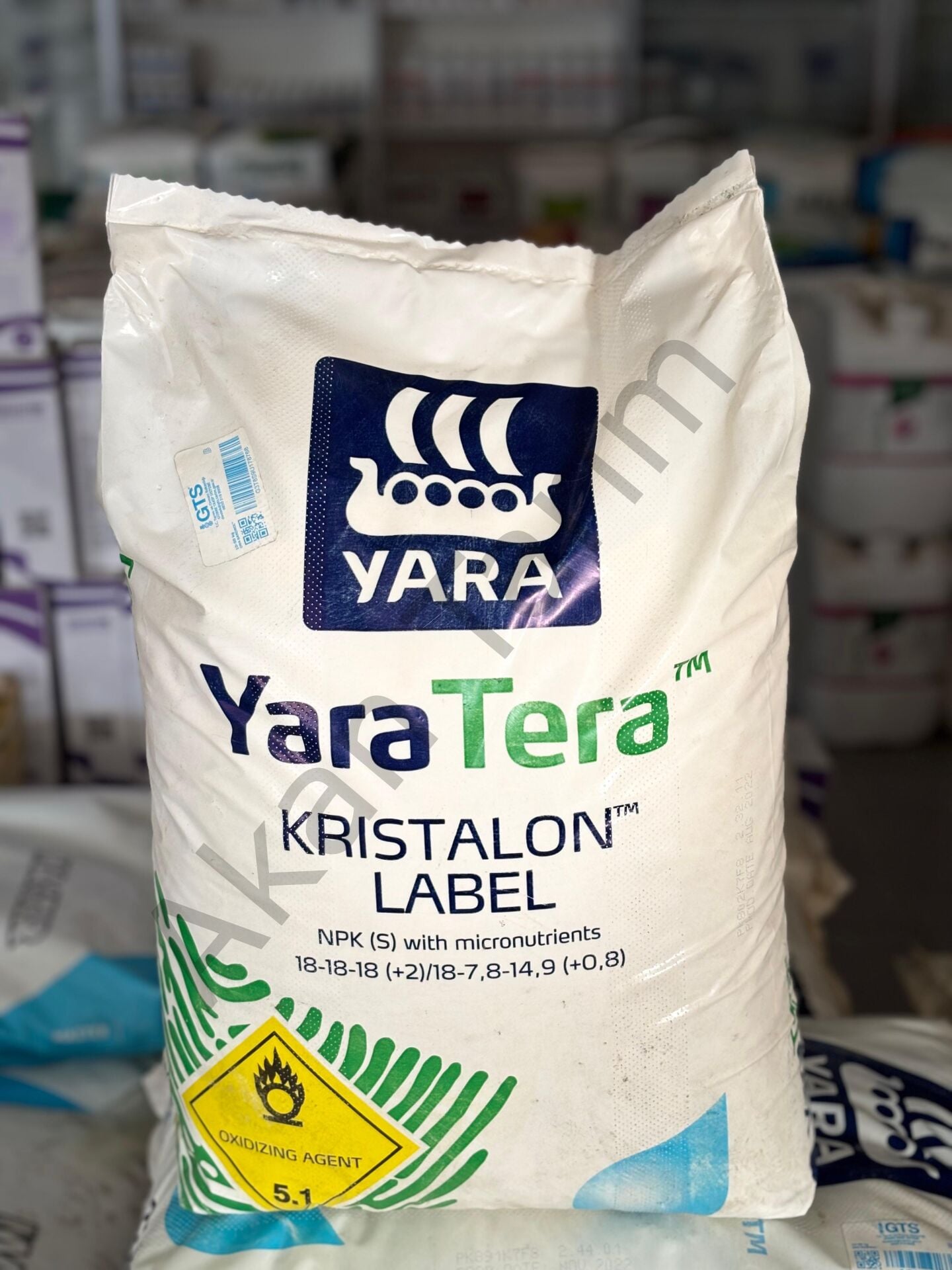 Yara Tera Kristalon Label 18-18-18 Dengeli NPK Gübre 25 KG