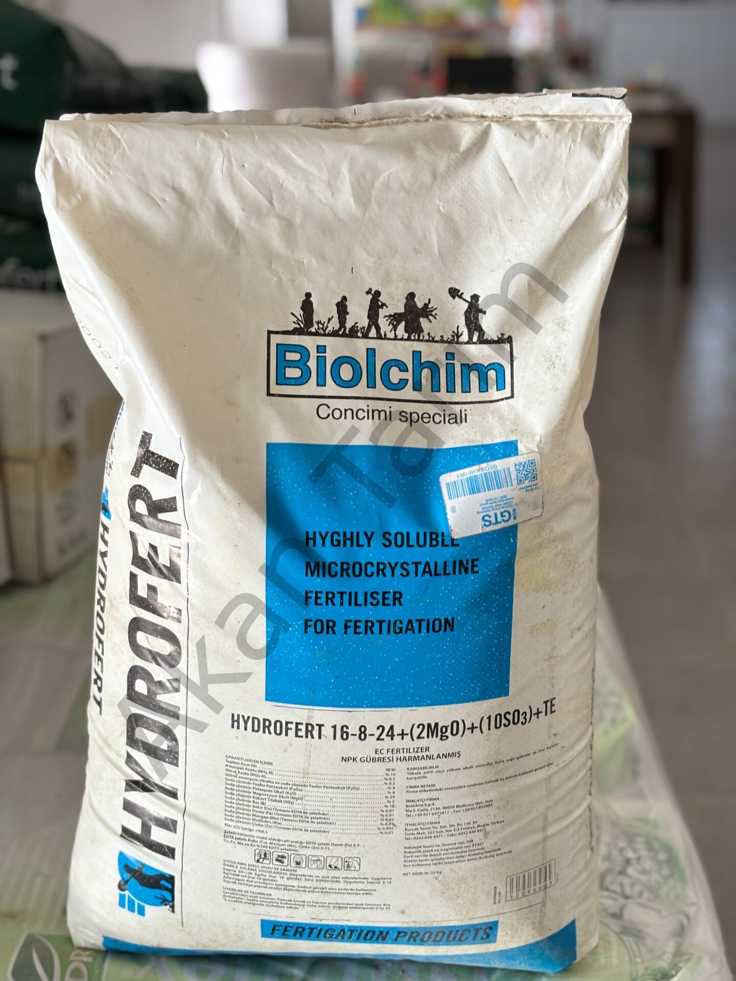 Biolchim HYDROFERT 16-8-24 NPK Gübresi 25 Kg