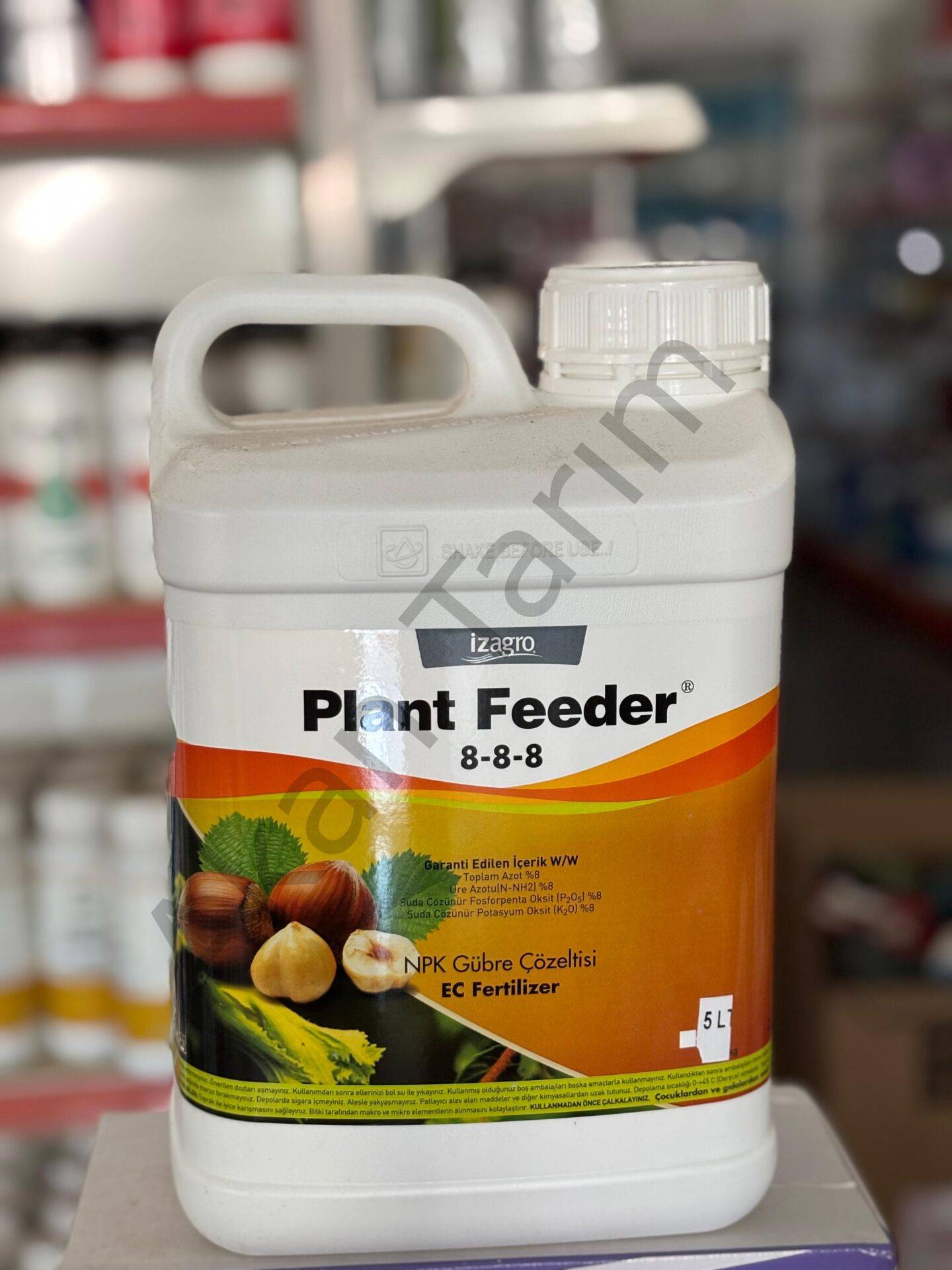 Plant Feeder 8-8-8 Yaprak Gübresi – Dengeli Sıvı NPK Gübresi | 5 Litre