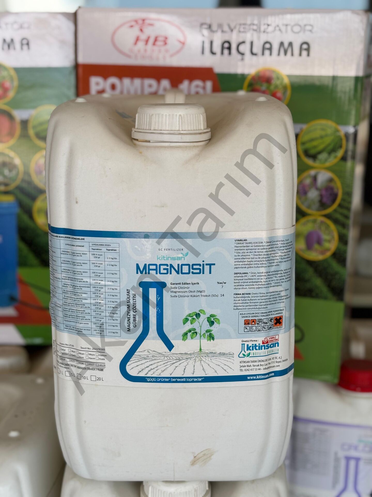 Kitinsan MAGNOSİT Magnezyum Sülfat Gübre Çözeltisi 20 Litre