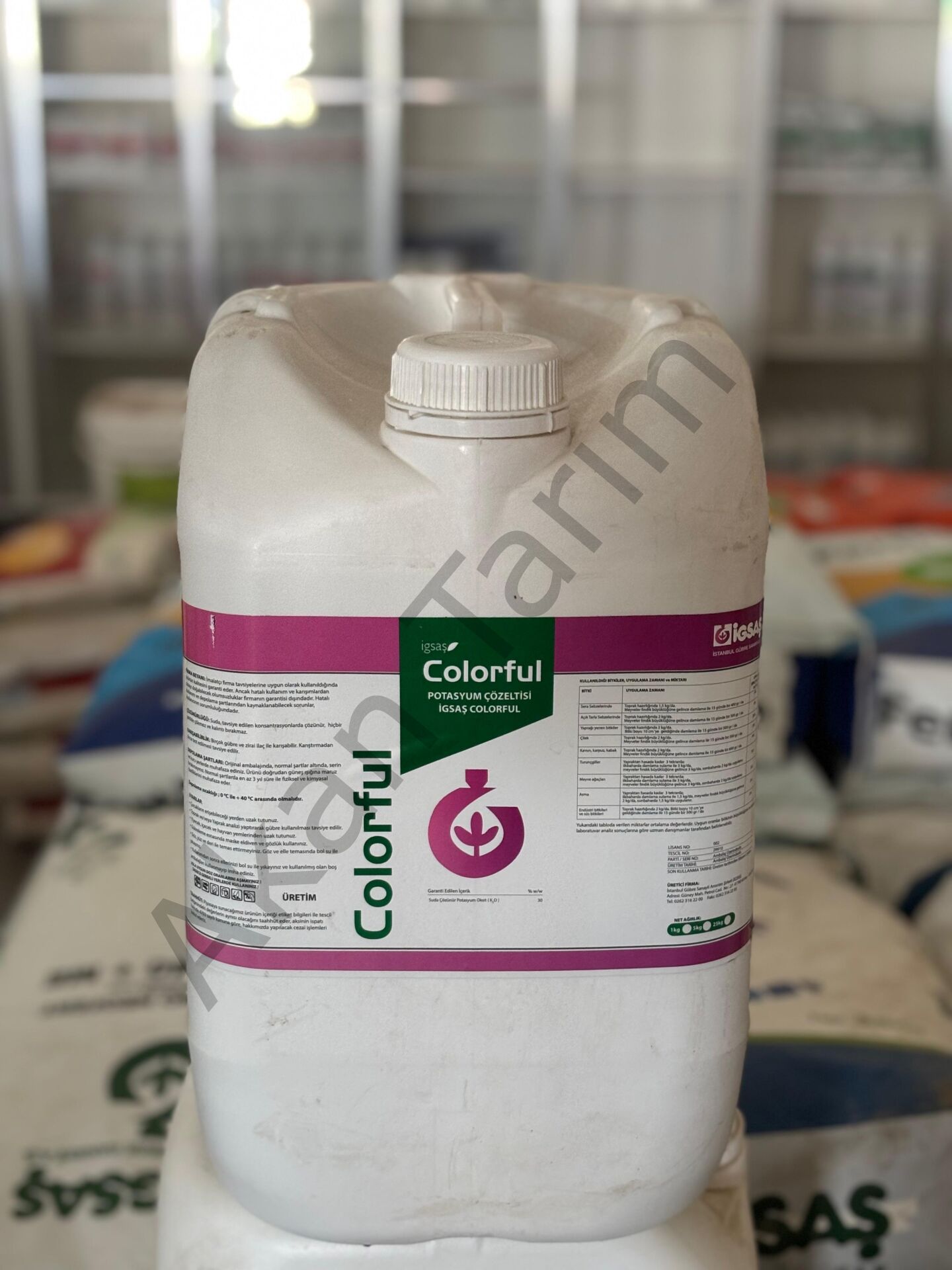 İGSAŞ Colorful Potasyum Çözeltisi Kızartıcı ve Renklendirici 20 Litre