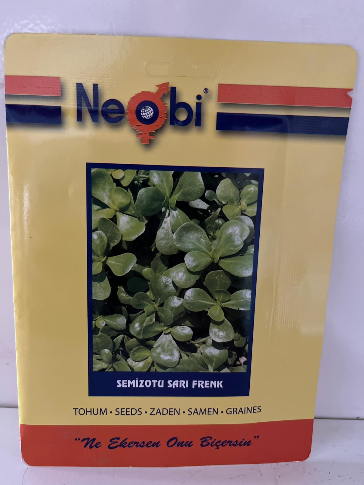 Semizotu Sarı Frenk Tohumu 10 Gram