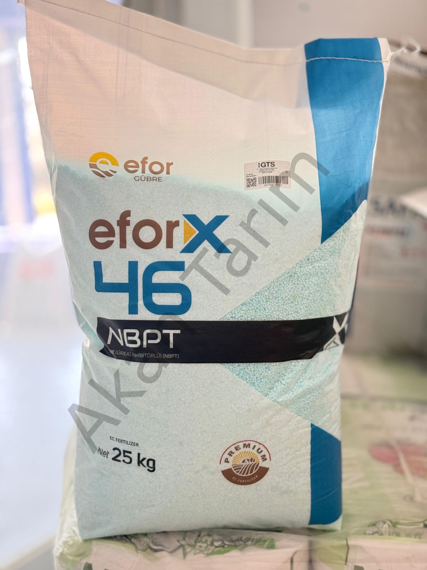 EforX 46 | Akıllı Üre | Mavi Üre |NBPT Üreaz İnhibitörlü Gübre 25 Kg