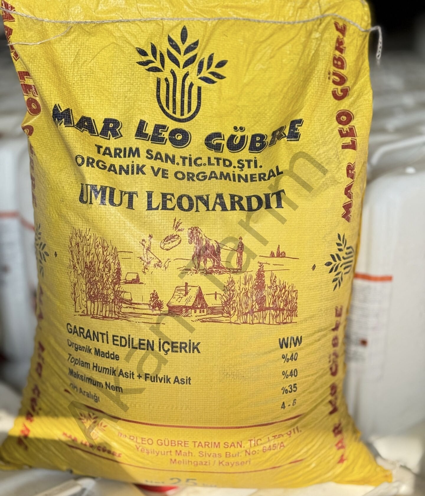 Umut Leonardit | Toprak Düzenleyici ve Köklendiri | Humik ve Fulvik Asit | 25 Kg