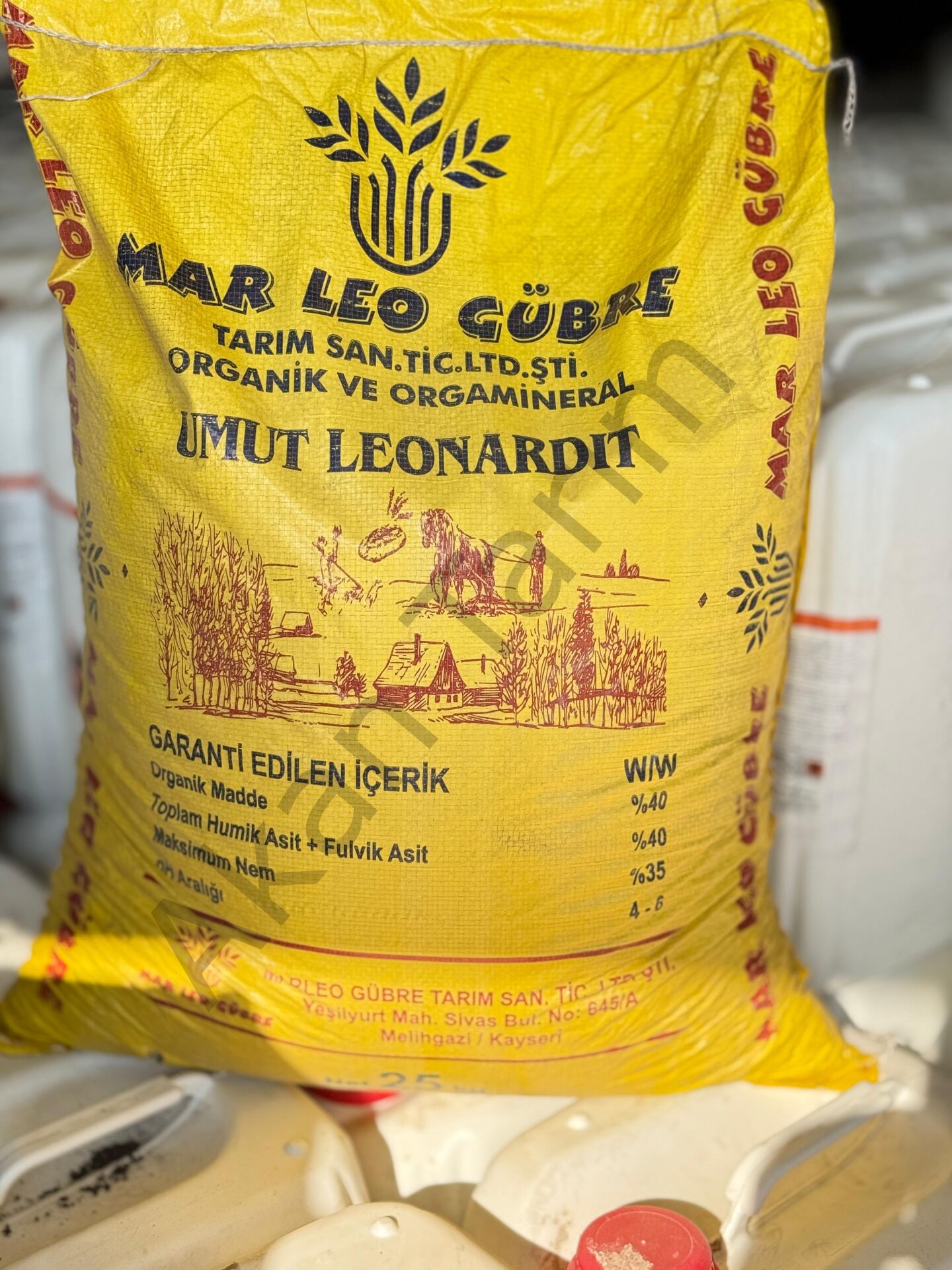 Umut Leonardit | Toprak Düzenleyici ve Köklendiri | Humik ve Fulvik Asit | 25 Kg