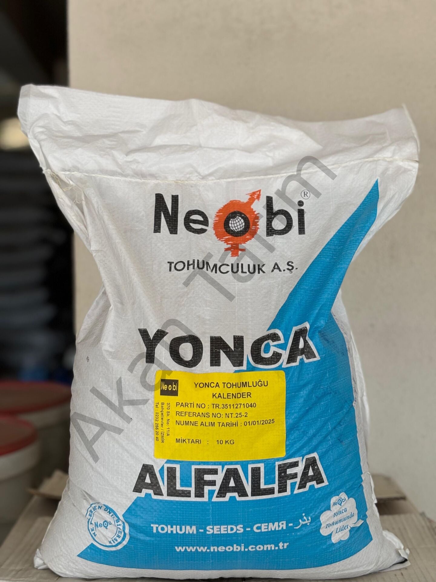 Neobi Kalender Yonca Tohumu ALFALFA Yüksek Verimli 10 Kg