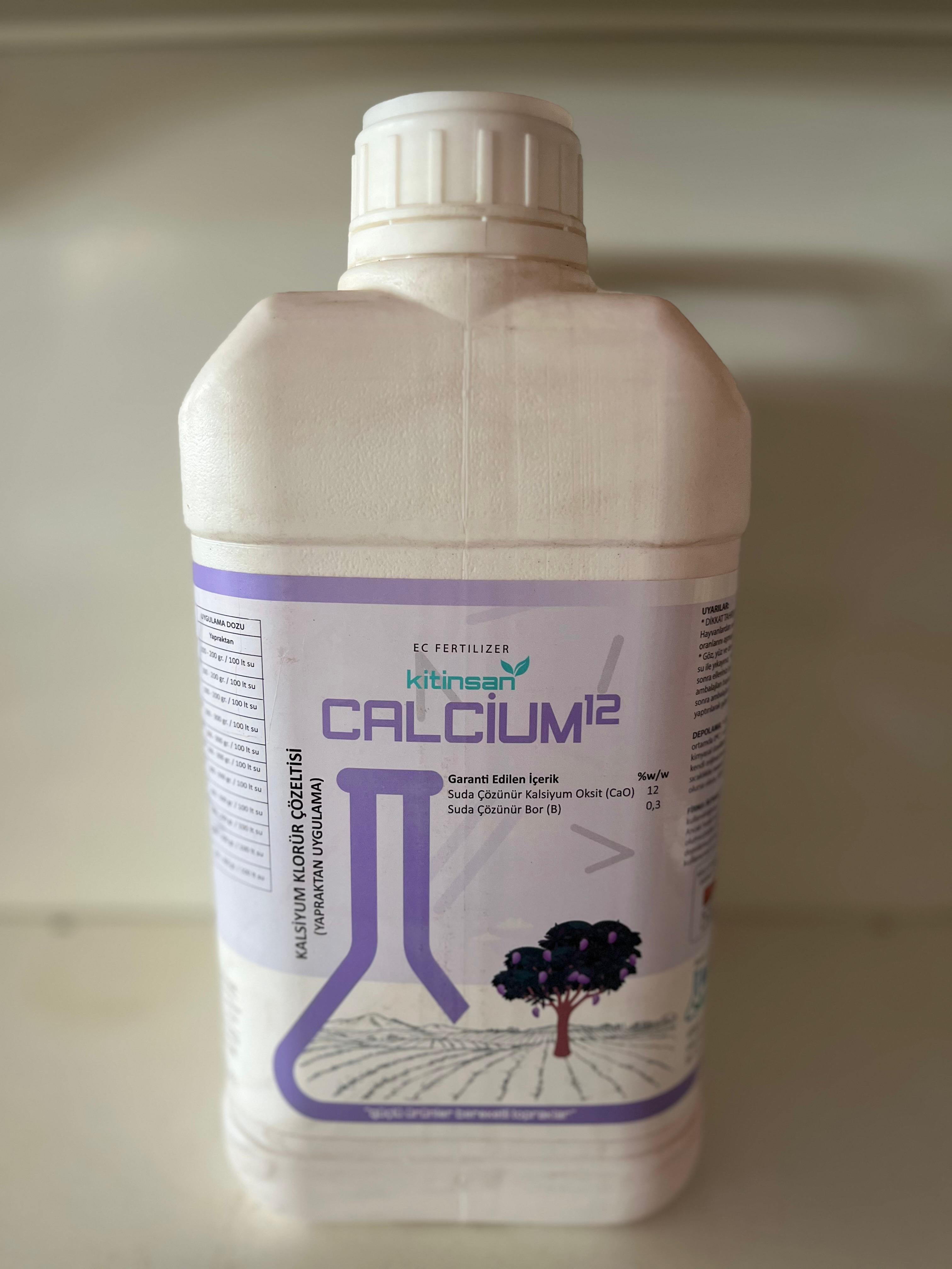 Kitinsan Calcium 12 Sıvı Kalsiyum içerikli Yaprak Gübresi 5 Litre