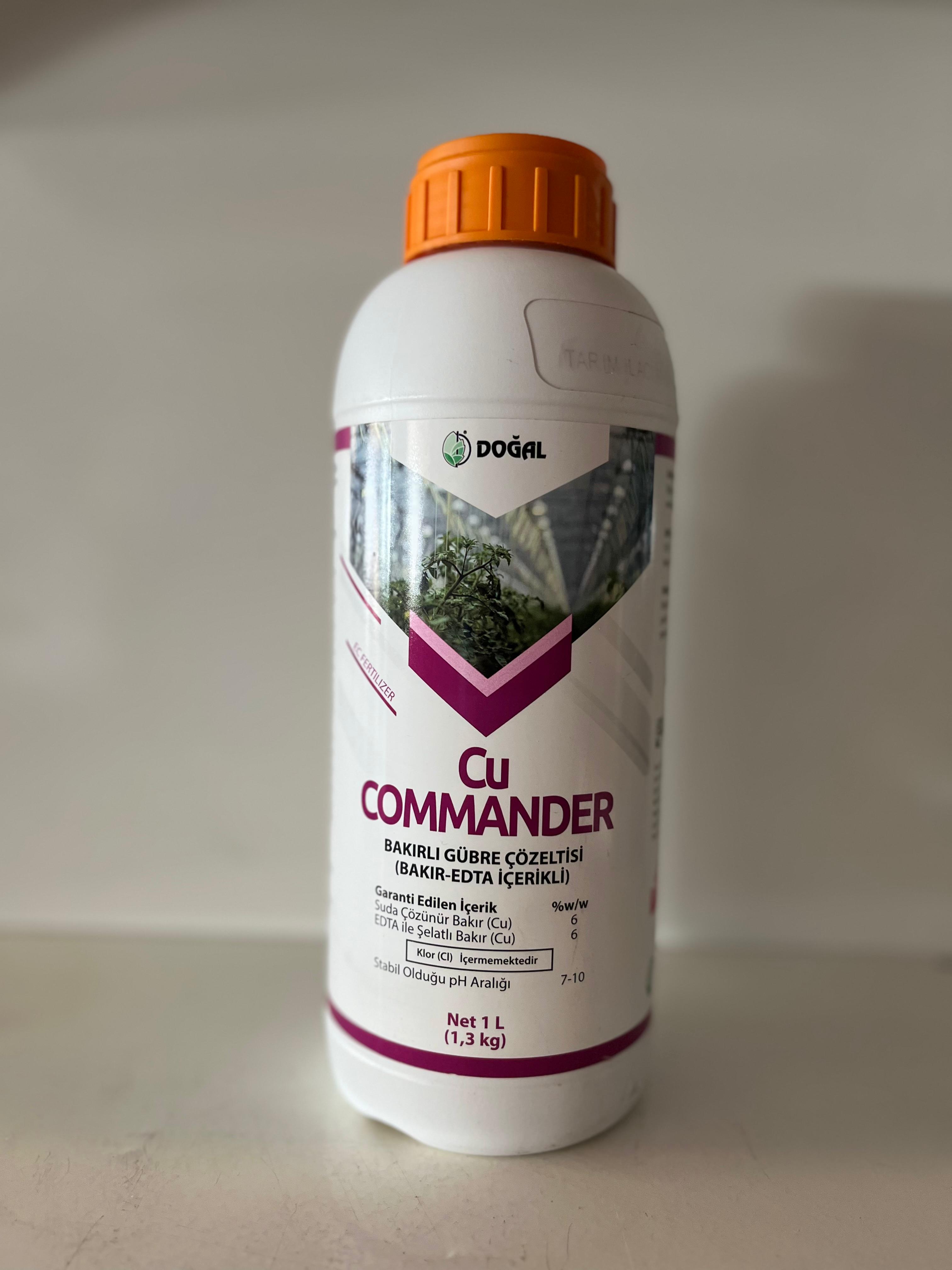 Cu Commander Bakır Sülfat içerikli Koruyucu Yaprak Gübresi 1 Litre