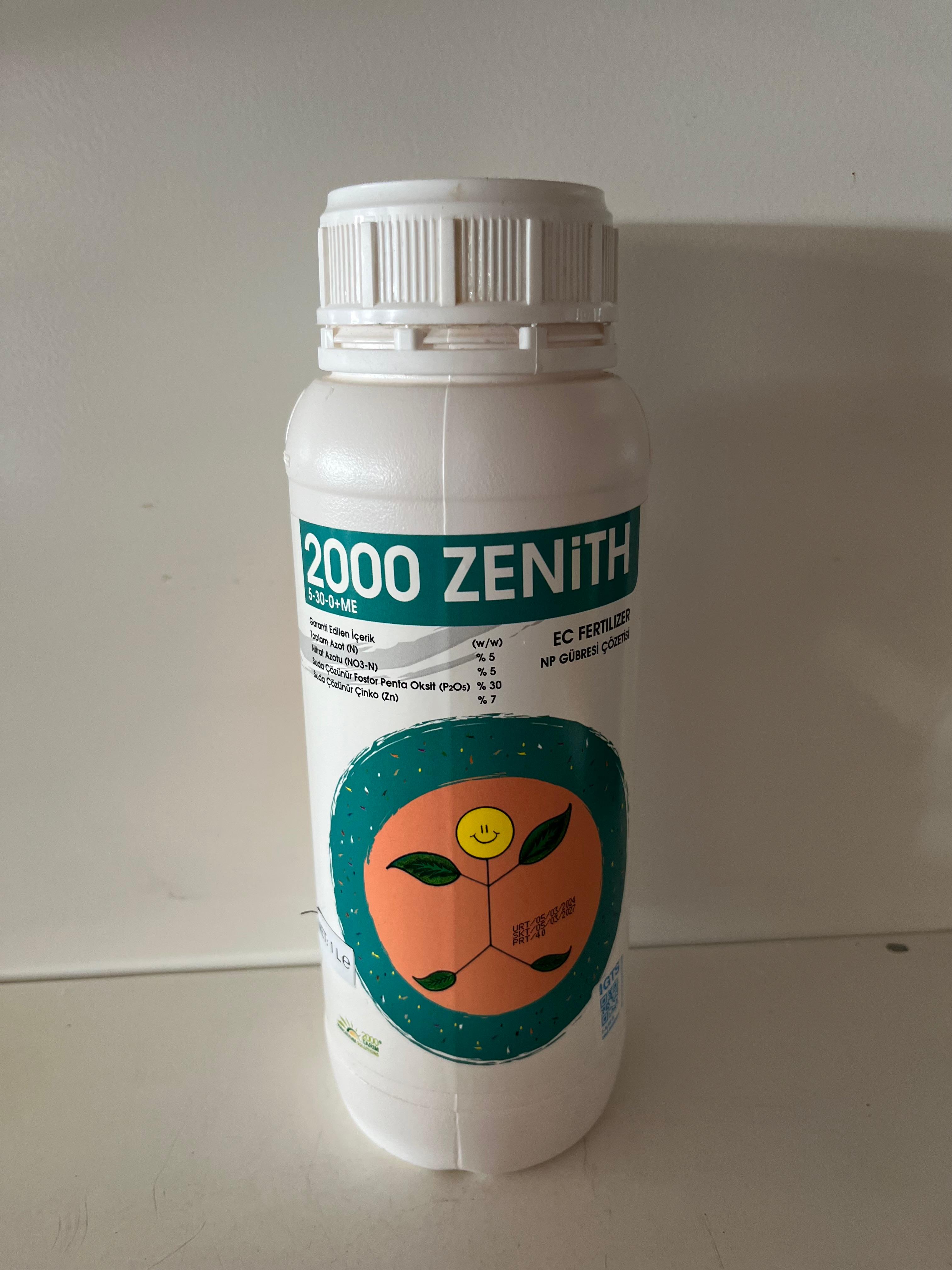 2000 Zenith 5-30-0 Çiçeklendirici Yaprak Gübresi 1 Litre