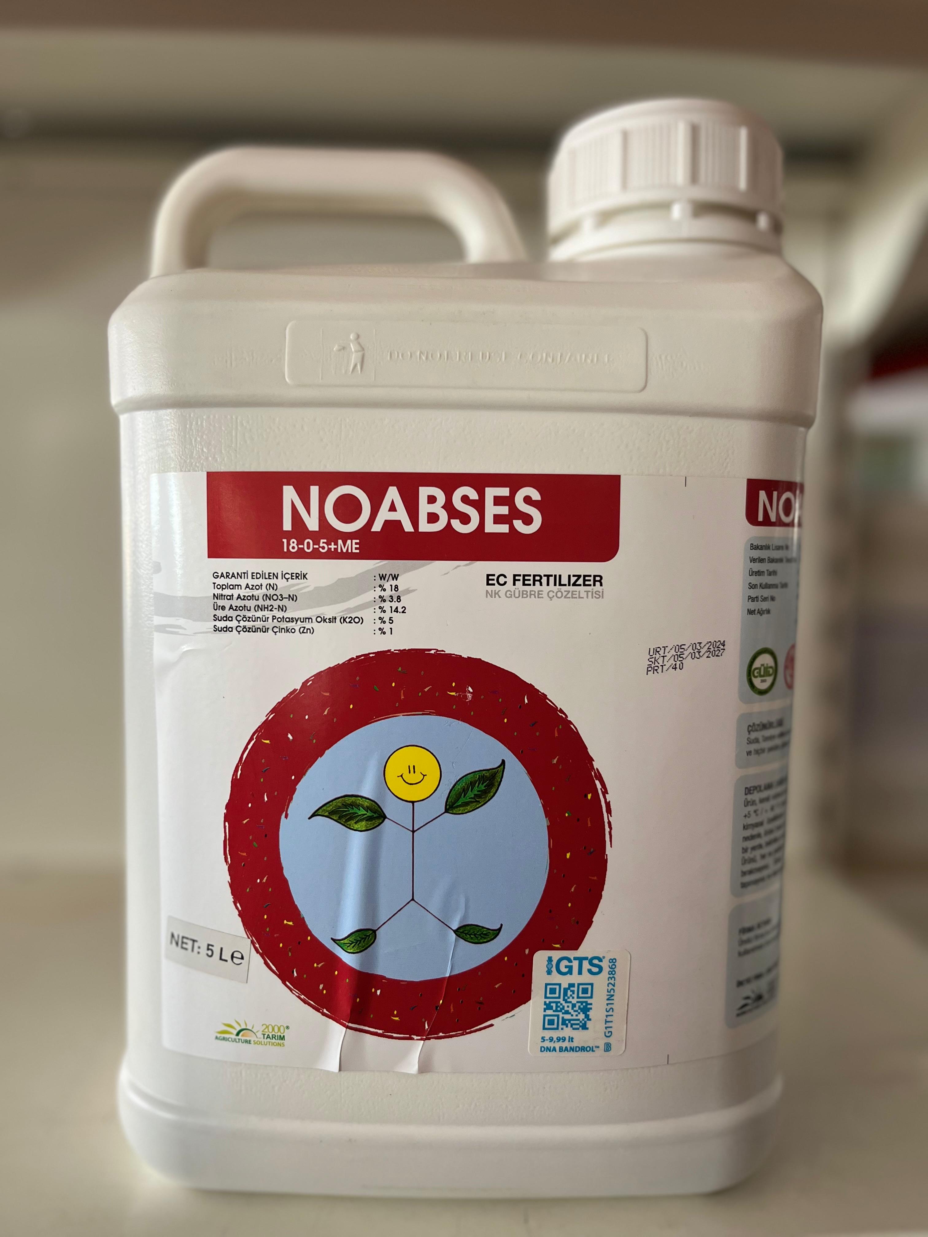 2000 Noabses 18-0-5 Yaprak Gübresi 5 Litre