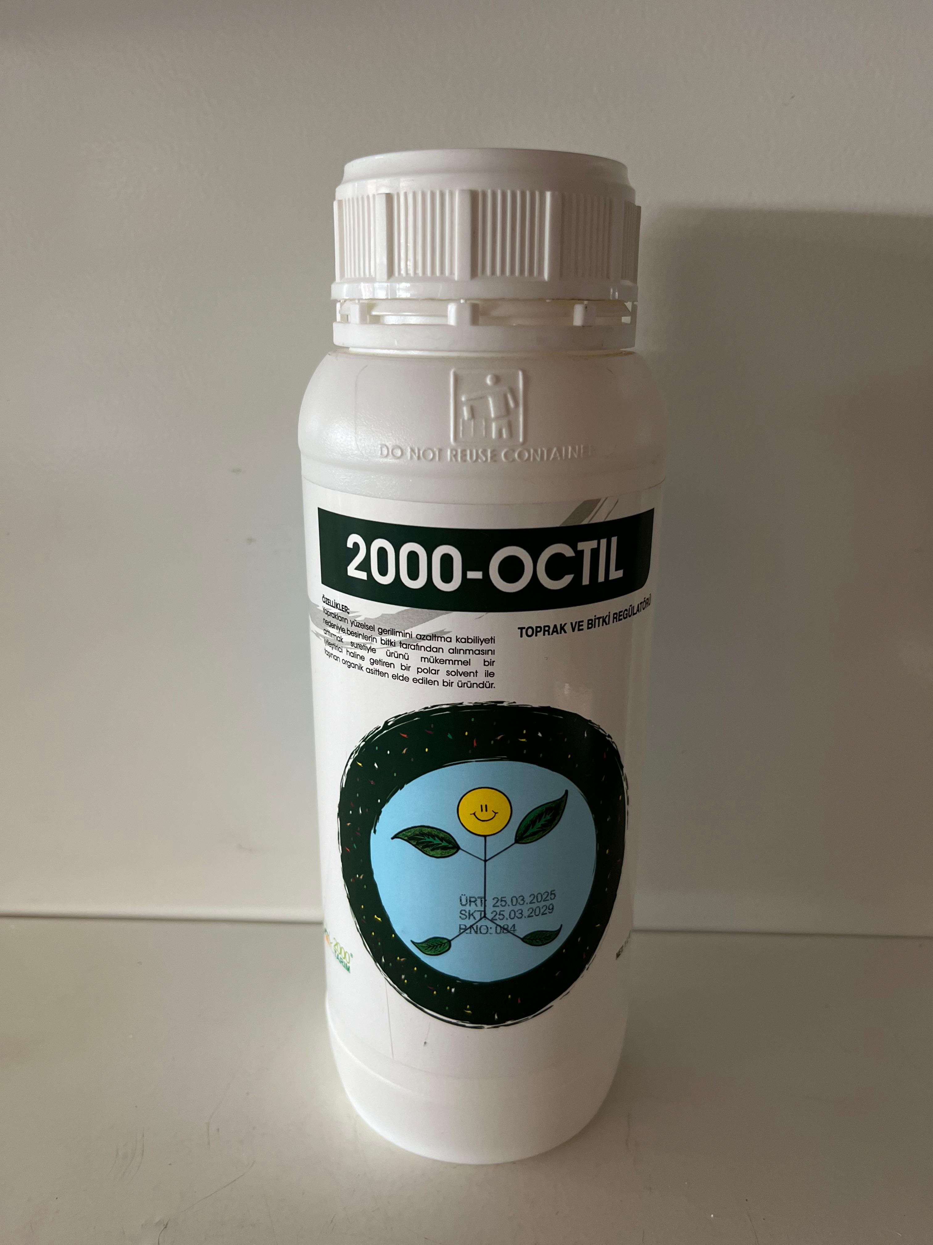 2000 - Octil Yayıcı Yapıştırıcı Toprak ve Bitki Regülatörü 1 Litre