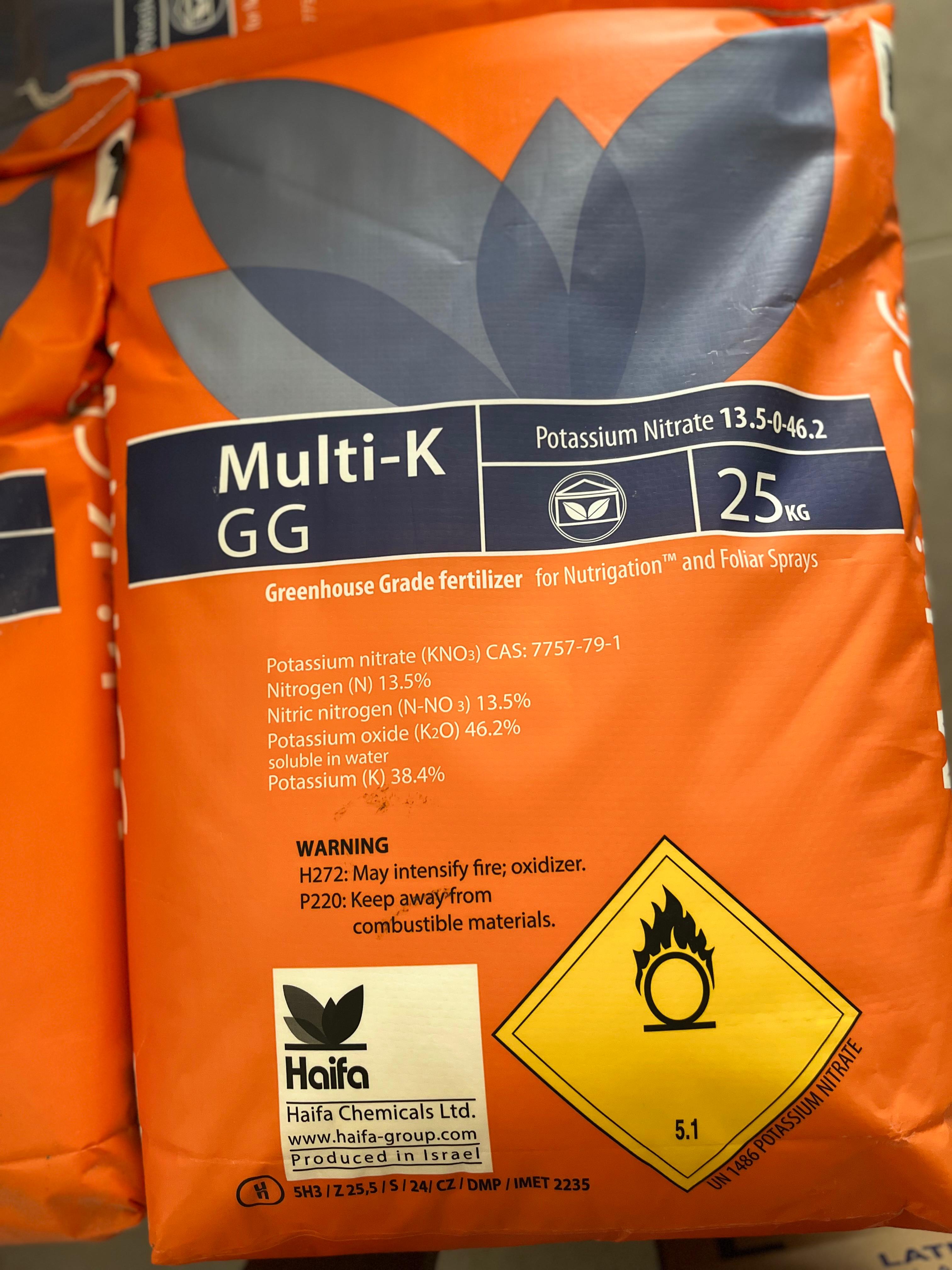 Haifa Multi-K GG Potasyum Nitrat Gübresi 25 KG