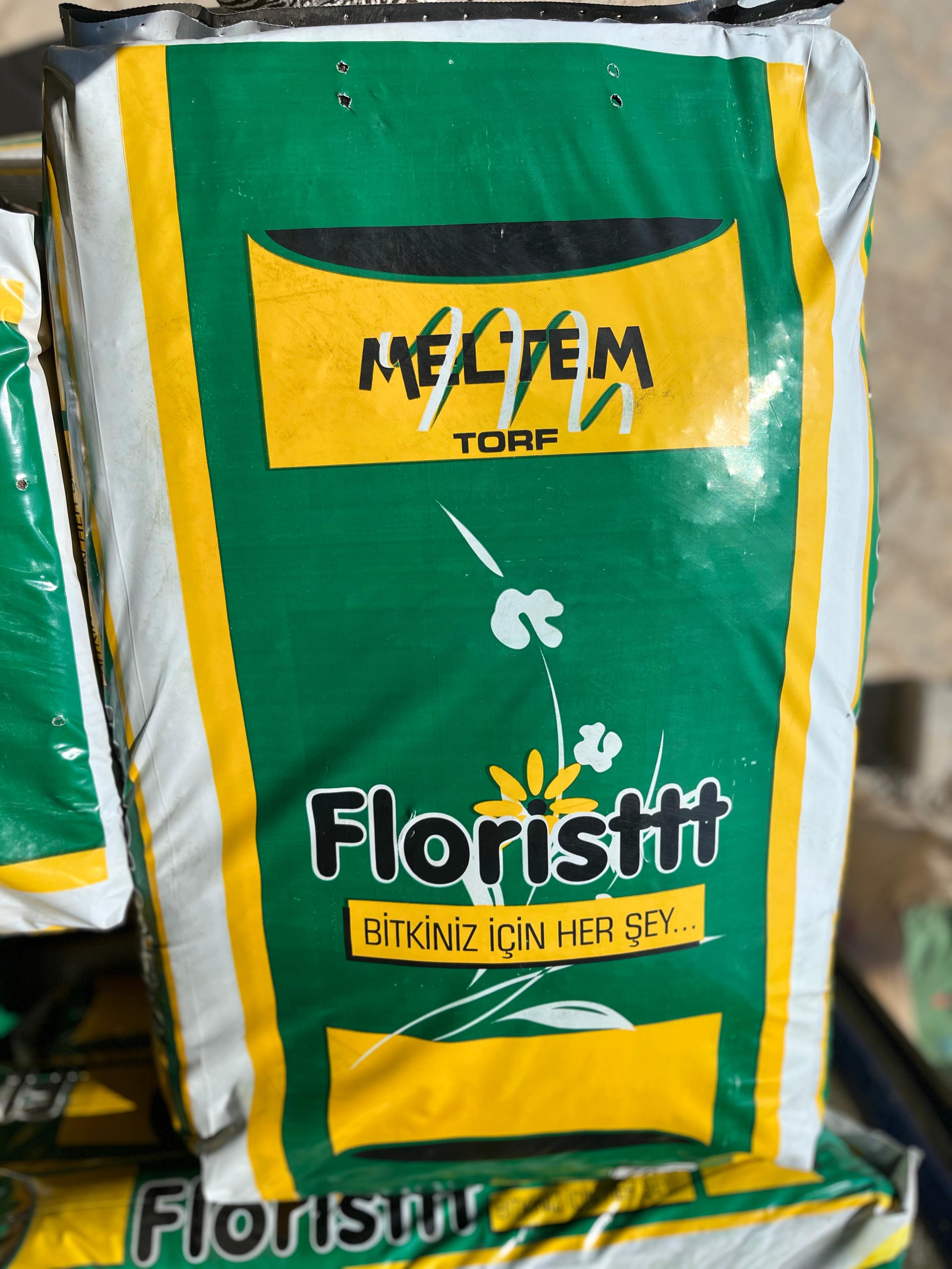Floristtt Yüksek Kaliteli Humik Asit içerikli Fidan ve Saksı için Siyah Torf 70 Litre