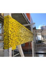 Çift Taraflı Ahırlar Ve Çiftlikler İçin Sarı Yapışkan Rulo Sinek Tuzağı 30 Cm X 100 Metre