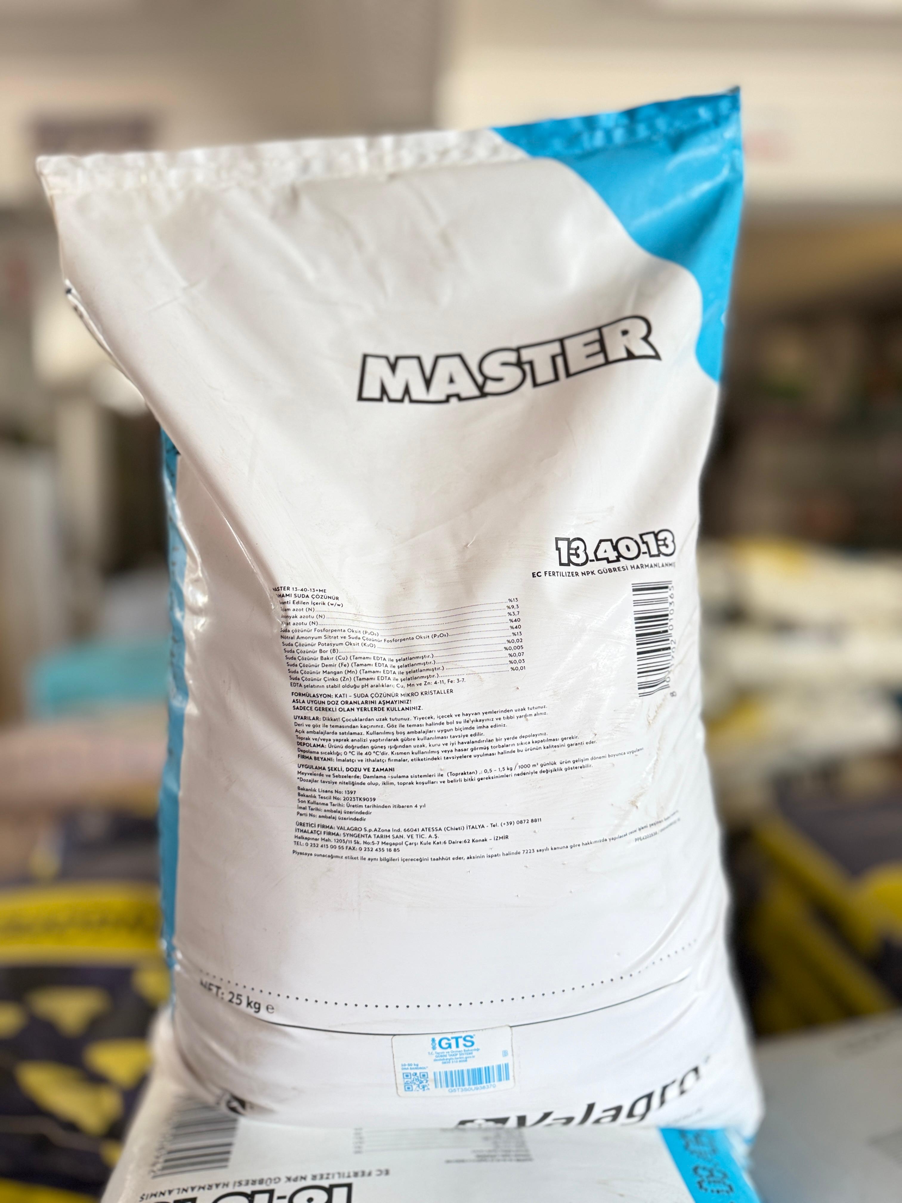 Valagro Master 13-40-13 NPK Gübre 25 KG