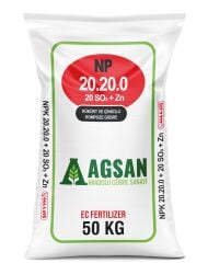 AGSAN Süper 20-20-0 + 20 SO3 + Zn Kükürt ve Çinko İçerikli Kompoze Taban Gübresi 1 KG