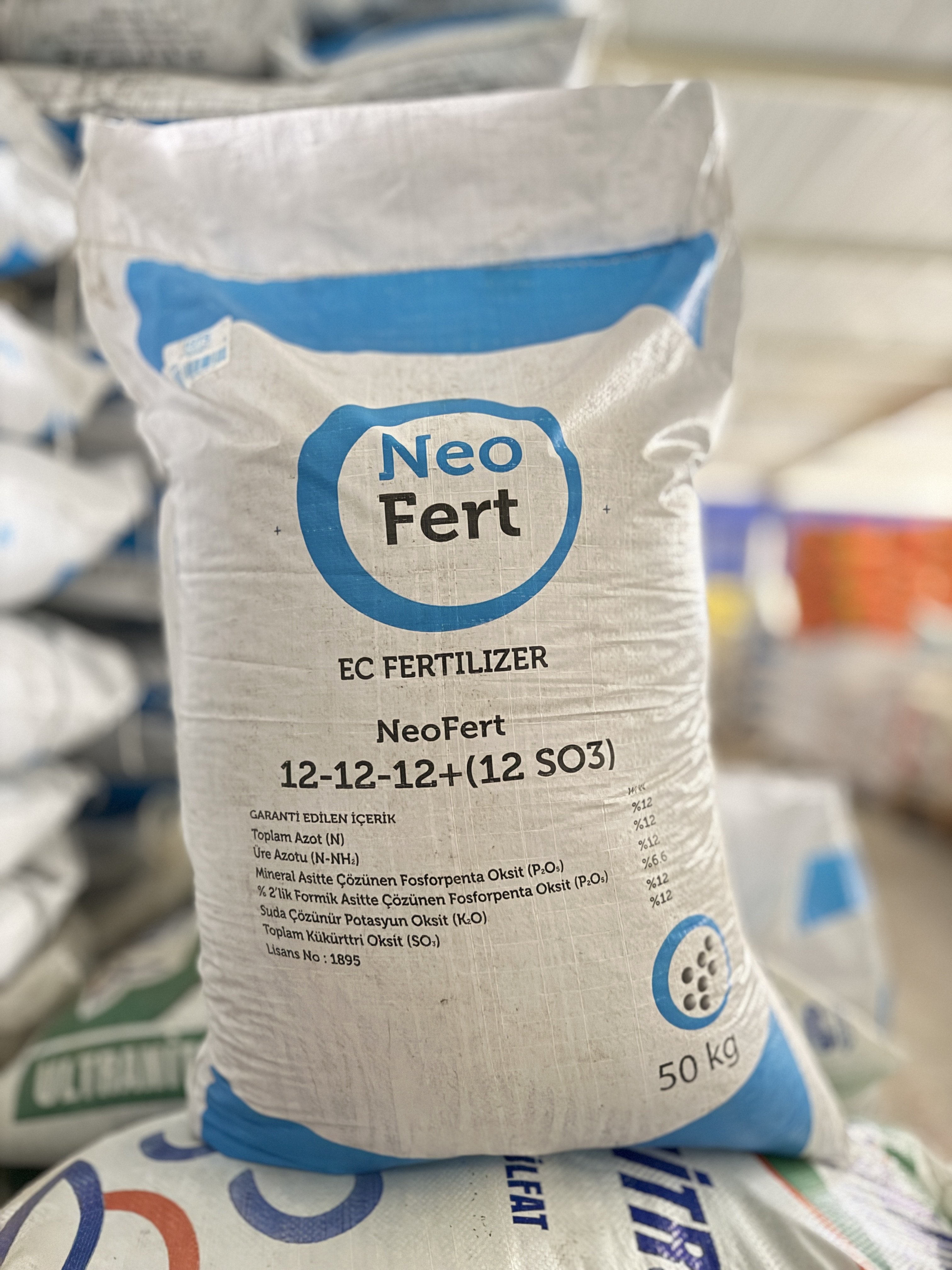 NeoFert 12-12-12  + 12 SO3 Kükürt İçerikli Kompoze Taban Gübresi 10 KG