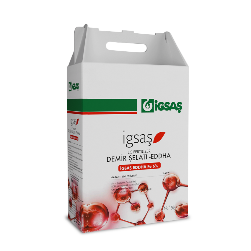 İgsaş Şelatlı Demir %6 EDDHA | Kloroz (Yaprak Sararması) Karşıtı Güçlü Demir Takviyesi – 5 kg