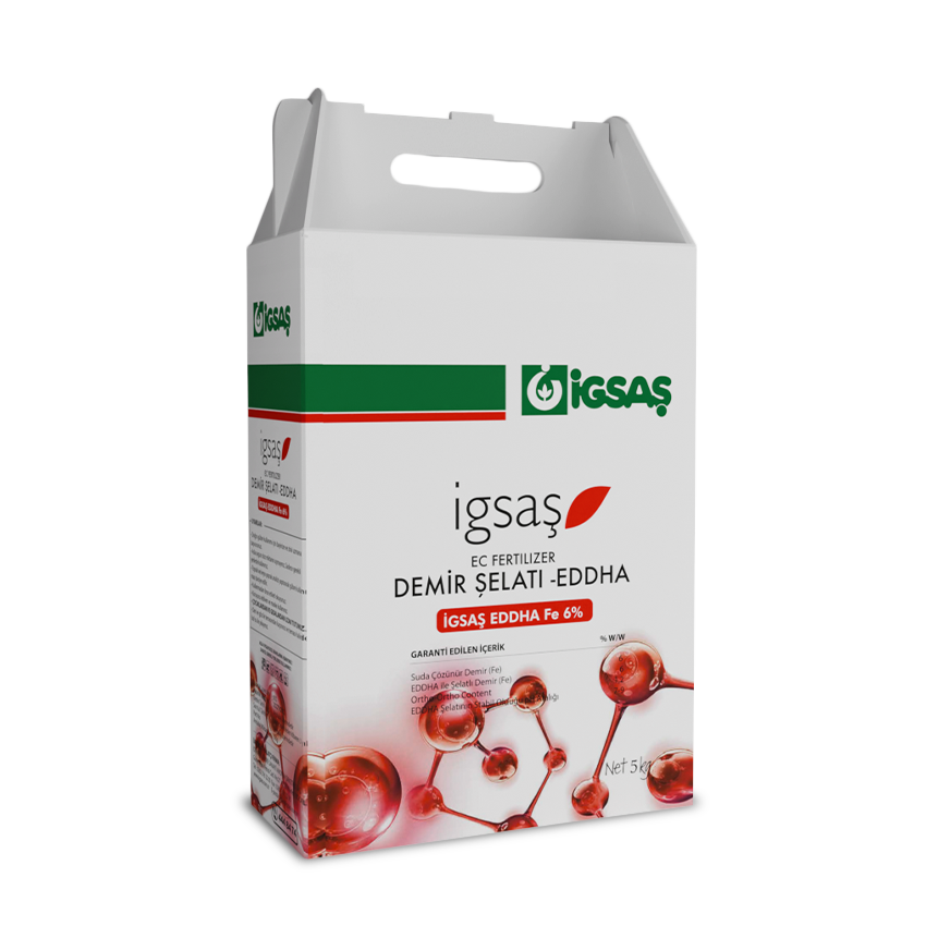 İgsaş Şelatlı Demir %6 EDDHA | Kloroz (Yaprak Sararması) Karşıtı Güçlü Demir Takviyesi – 20 KG