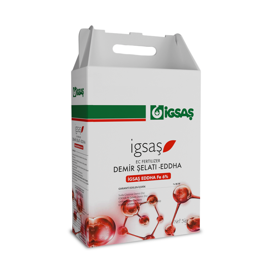 İgsaş Şelatlı Demir %6 EDDHA | Kloroz (Yaprak Sararması) Karşıtı Güçlü Demir Takviyesi – 25 KG