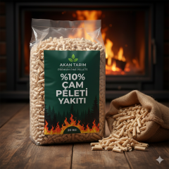Üst Kalite %100 Organik Çam Peleti 6mm | Pelet Sobası Yakıtı | Yüksek Yanma Gücü 10 LT - 5 KG