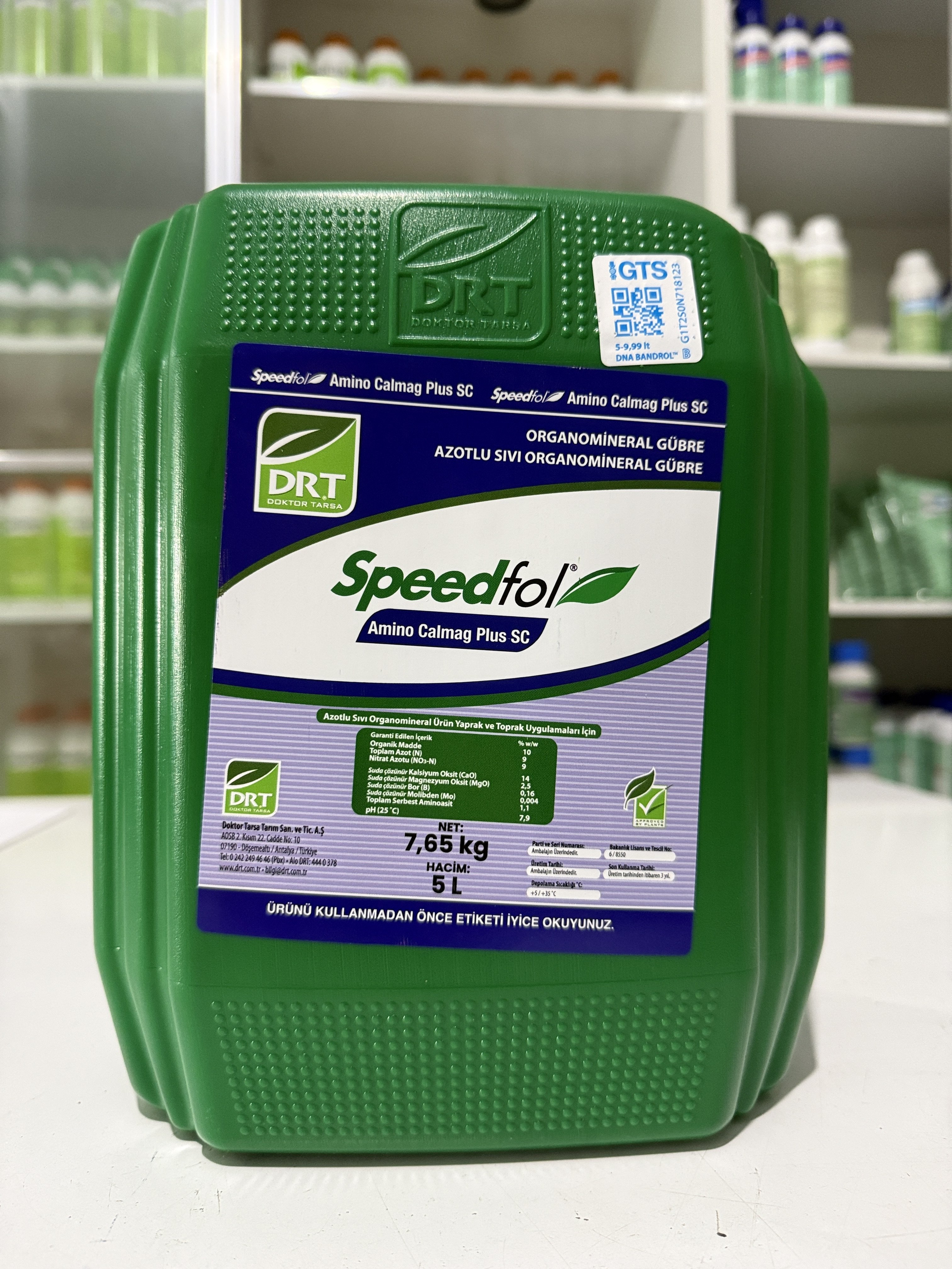 Doktor Tarsa Speedfol Amino Calmag Plus | Aminoasit-Kalsiyum-Magnezyum Yaprak Gübresi 5 Lt