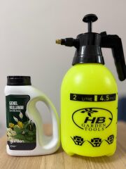 Akan Tarım Genel Kullanım Bitki Bakım Seti | Naturwin Genel Kullanım Bitki Besini + 2 Lt Sprey