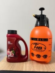 Akan Tarım Gül Bitki Bakım Seti | Naturwin Gül Sıvı Bitki Besini + 2 Lt Sprey