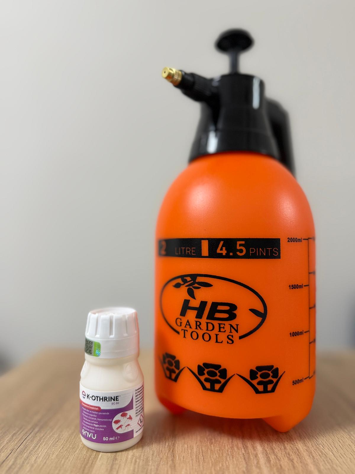 Akan Tarım K-Othrine SC 50 Haşere İlacı Seti | 50 ml + 2 Lt Sprey