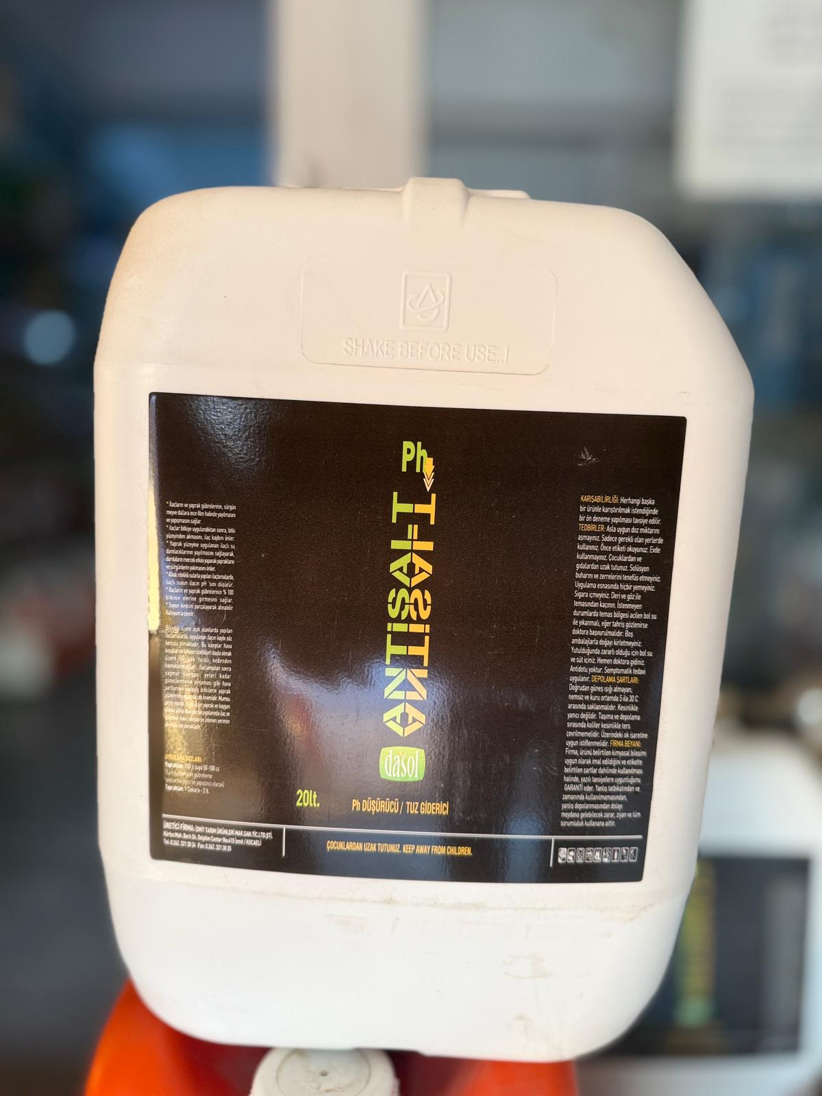 İztar Antisalt Tuz Giderici Sıvı Gübre – pH Düşürücü ve Toprak Düzenleyici | 20 Litre