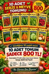 Akan Tarım Seçili 10 Paket Tohum Seti | Kargo Dahil Sadece 800 TL