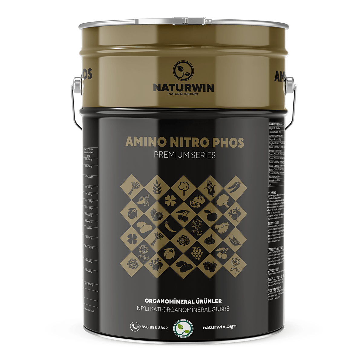 Naturwin Amino Nitro Phos Amino Asit - Fosfor ve Combi içerikli Organomineral Gübre 10 KG