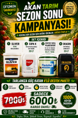 Akan Tarım Sezon Sonu Kampanya Pakedi 4'lü Set Sadece 6000 Lira Kargo Dahil