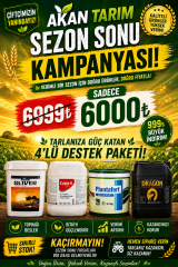 Akan Tarım Sezon Sonu Kampanya Pakedi 4'lü Set Sadece 6000 Lira Kargo Dahil