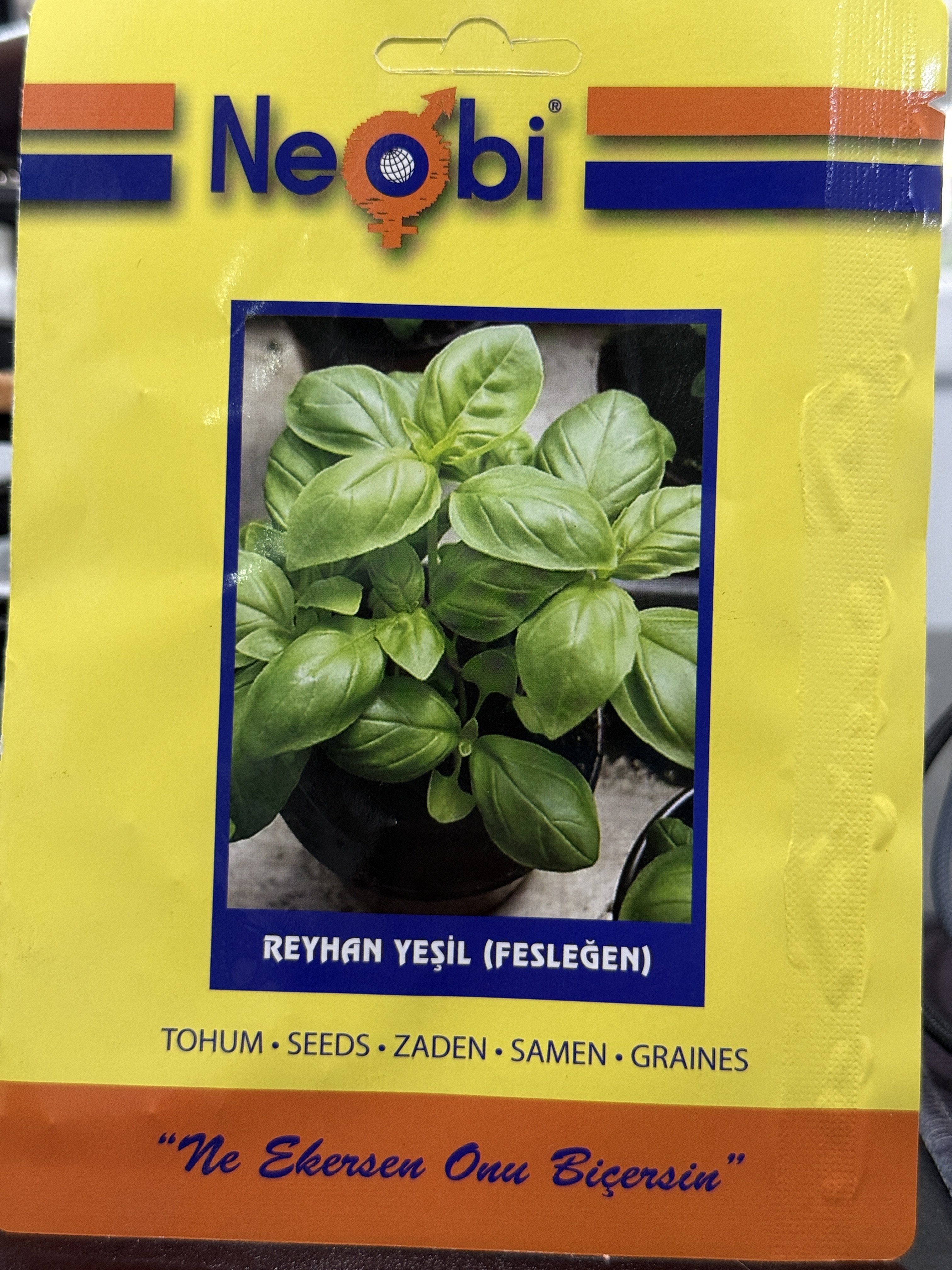 Neobi Reyhan Yeşil Tohumu(Fesleğen) – 1 GR | Yoğun Aromalı ve Güçlü Kokulu Reyhan Tohumu