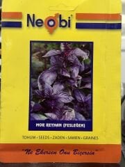 Neobi Reyhan Mor Tohumu (Fesleğen) – 3 GR | Yoğun Aromalı Mor Reyhan Tohumu