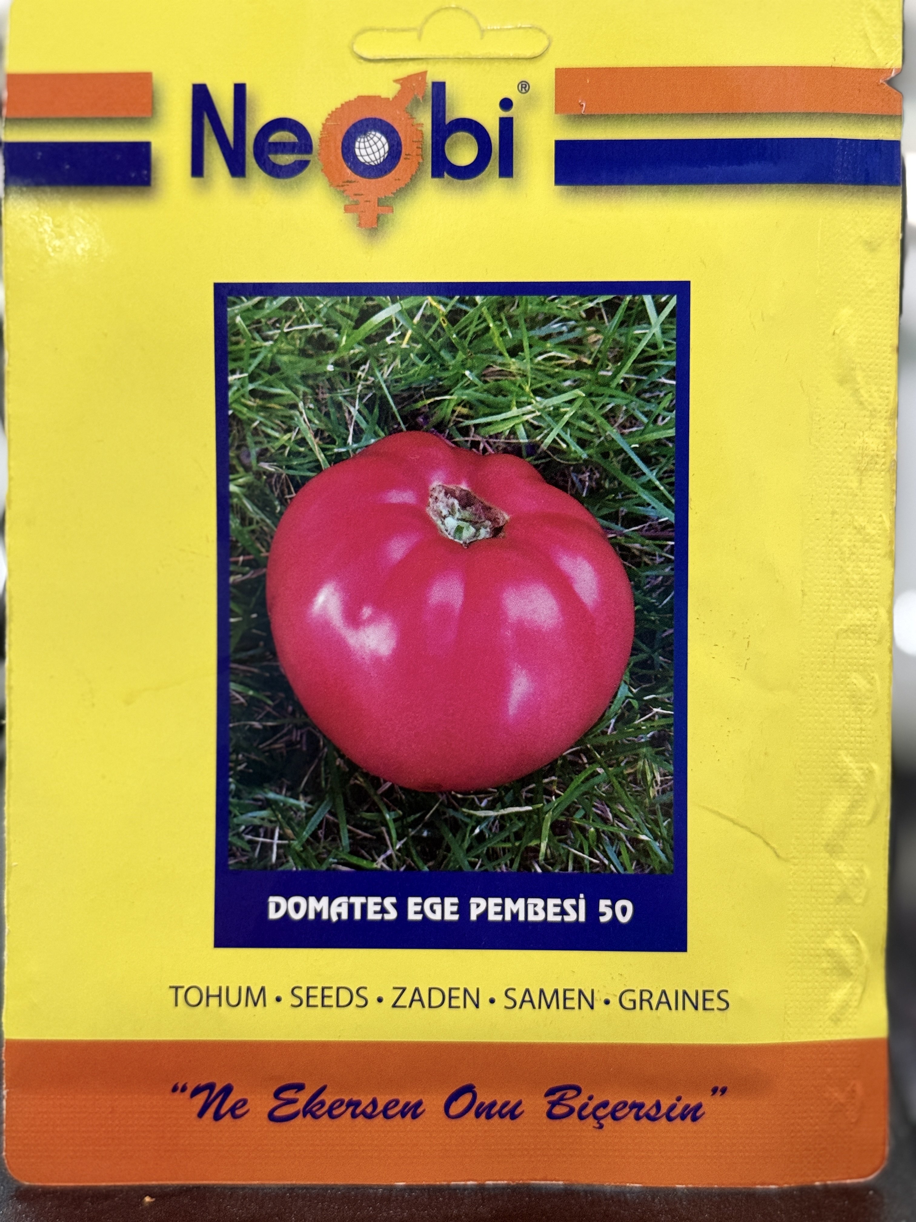 Neobi Domates Ege Pembesi Tohumu – 2 GR | Geleneksel Lezzetli Pembe Domates Tohumu