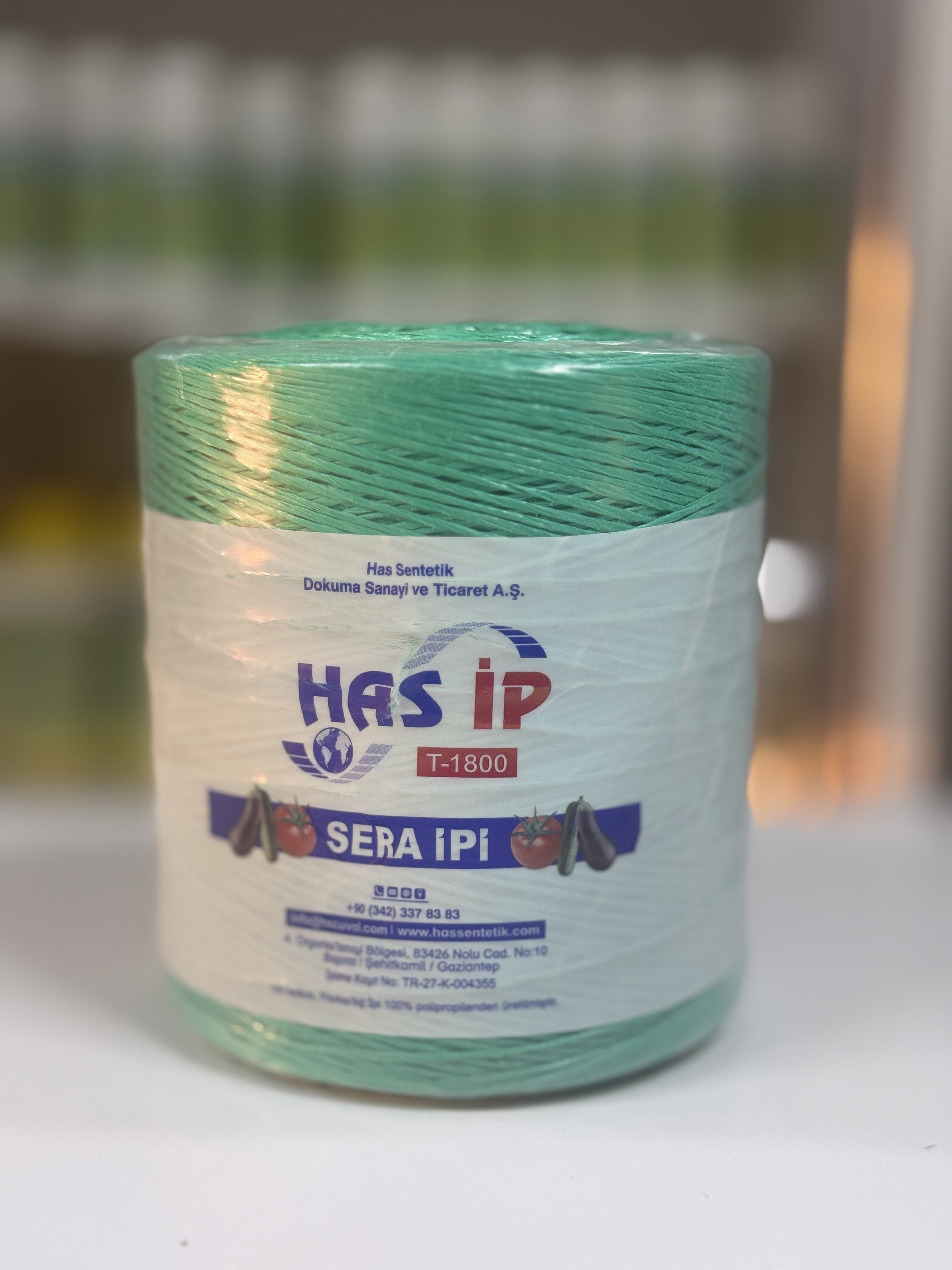 Has İp Fibrilize Sera İpi – 1 KG | UV Katkılı Dayanıklı Domates ve Sera Bağlama İpi