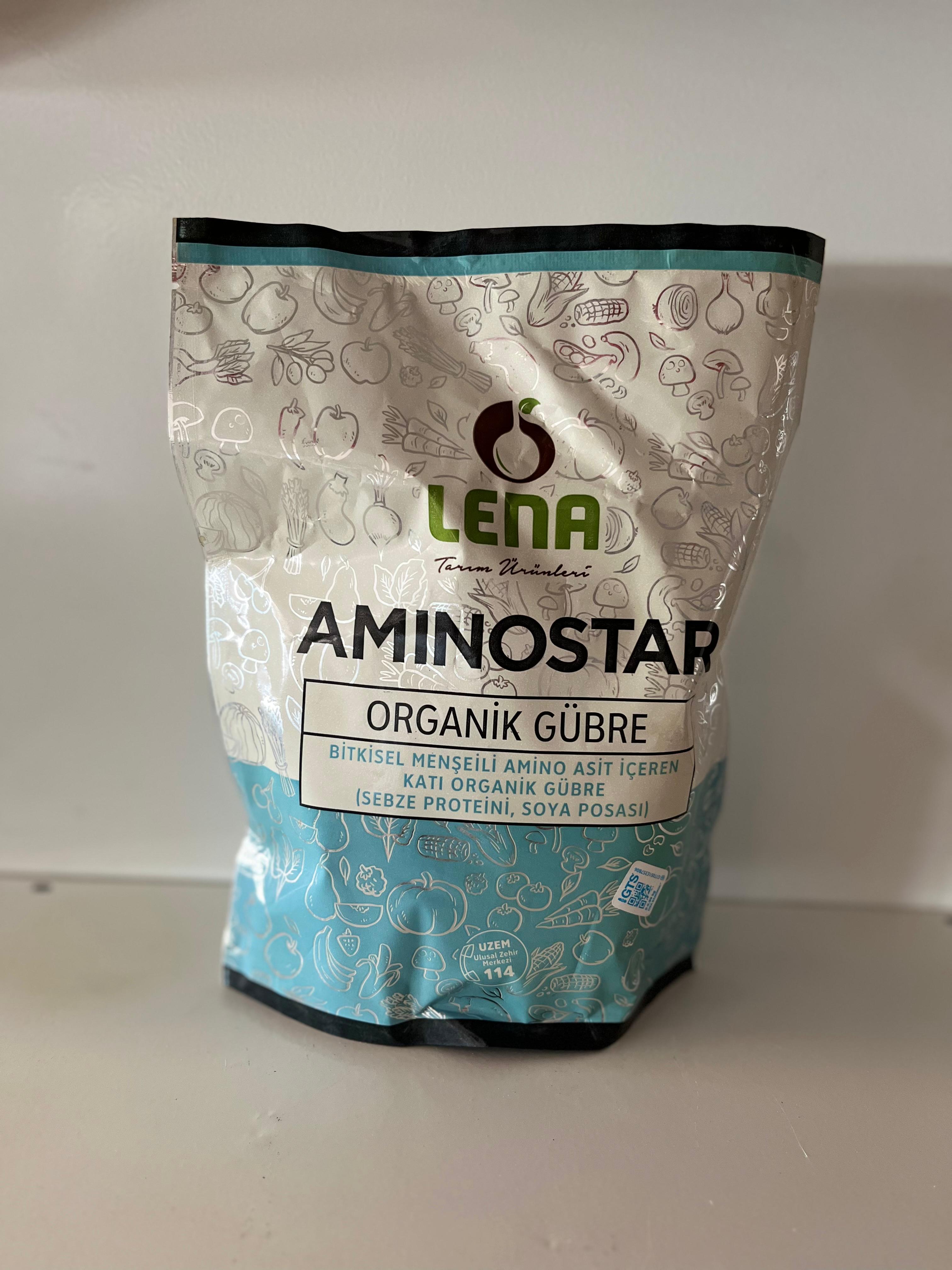 Lena Aminostar Bitkisel Menşeili Aminoasit içeren Organik Gübre 500gr 20 Adet (eski ambalaj)