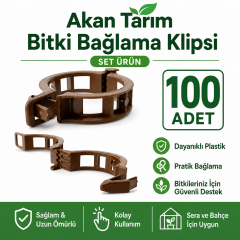 Akan Tarım Bitki ve Fide Bağlama Sabitleme Klipsi 100 Adet